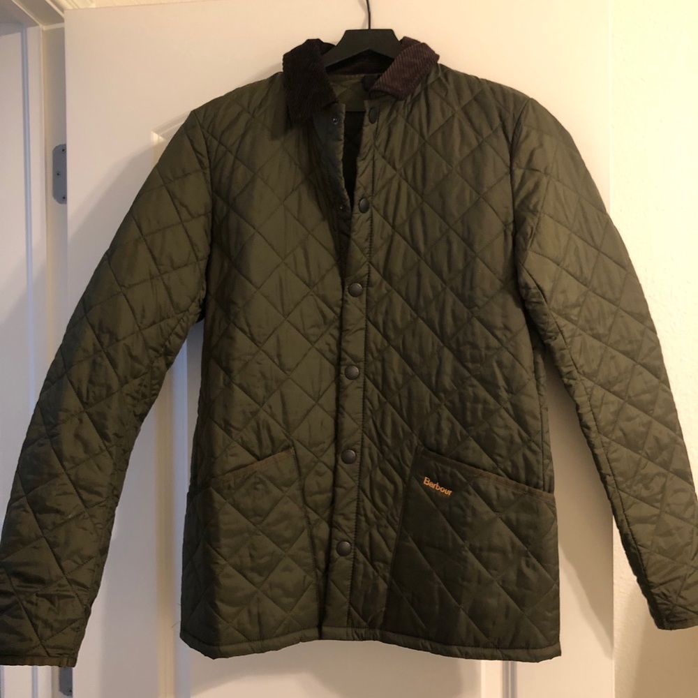 Barbour Quilted Jacket in Dark Green